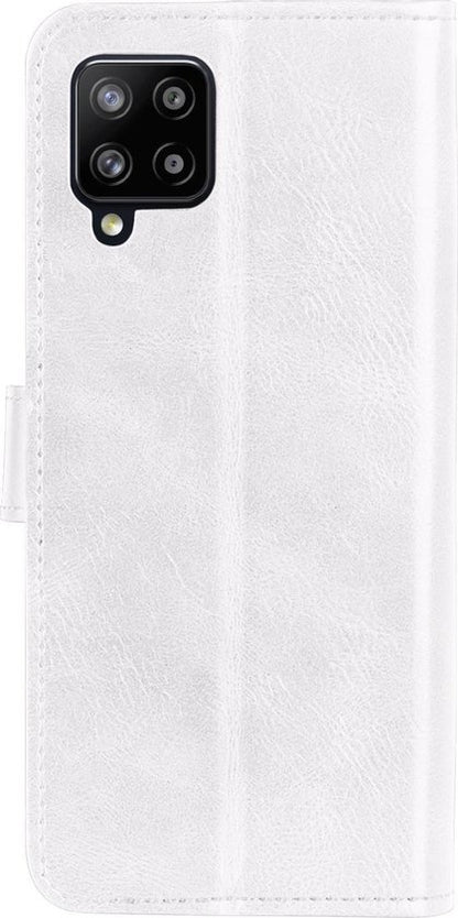 Samsung A42 Hoesje Bookcase Cover met Kaarthouder - Wit