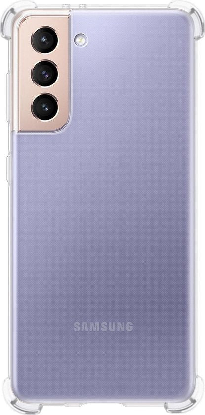 Samsung S21 Plus Hoesje Shockproof Backcover Siliconen - Transparant