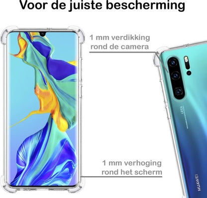 Huawei P30 Pro Hoesje Shockproof Backcover Siliconen - Transparant
