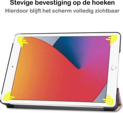 iPad 10.2 2020 Trifold Bookcase Hoes - Elfje