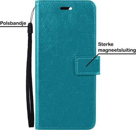 Samsung A22 4G Hoesje Book Case Kunstleer - Turquoise