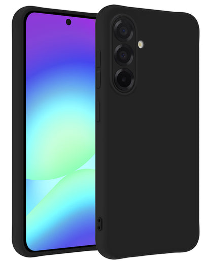 Samsung A56 Hoesje Siliconen Backcover Lichtgewicht - Zwart
