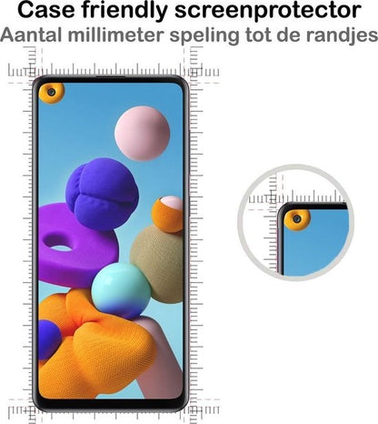 Samsung A21s Screenprotector Gehard Glas - Anti-kras