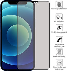 iPhone 12 Screenprotector Gehard Glas - Privacy