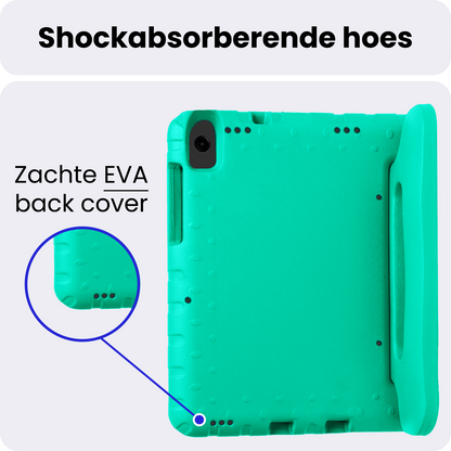 Samsung Galaxy Tab A11 Kinderhoes Shockabsorberend Foam - Turquoise