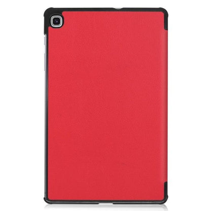 Samsung Galaxy Tab S6 Lite Trifold Bookcase Hoes - Rood
