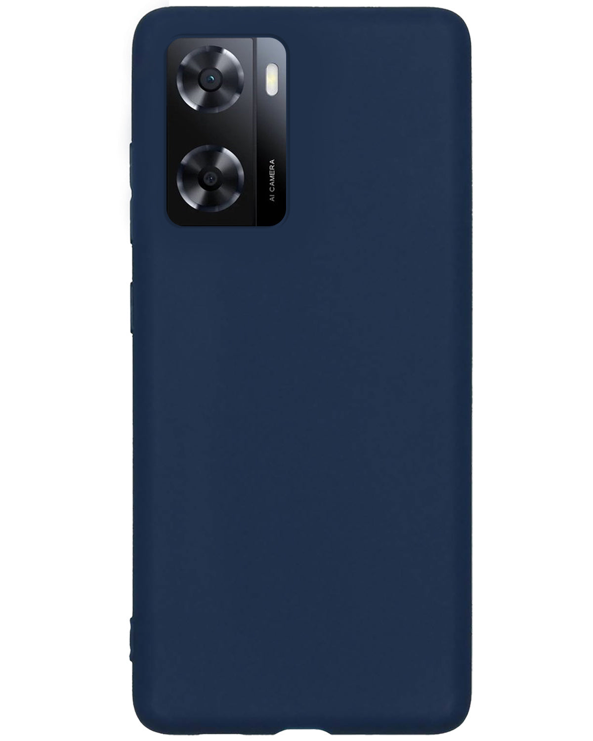 OPPO A57s Hoesje Siliconen - Donkerblauw