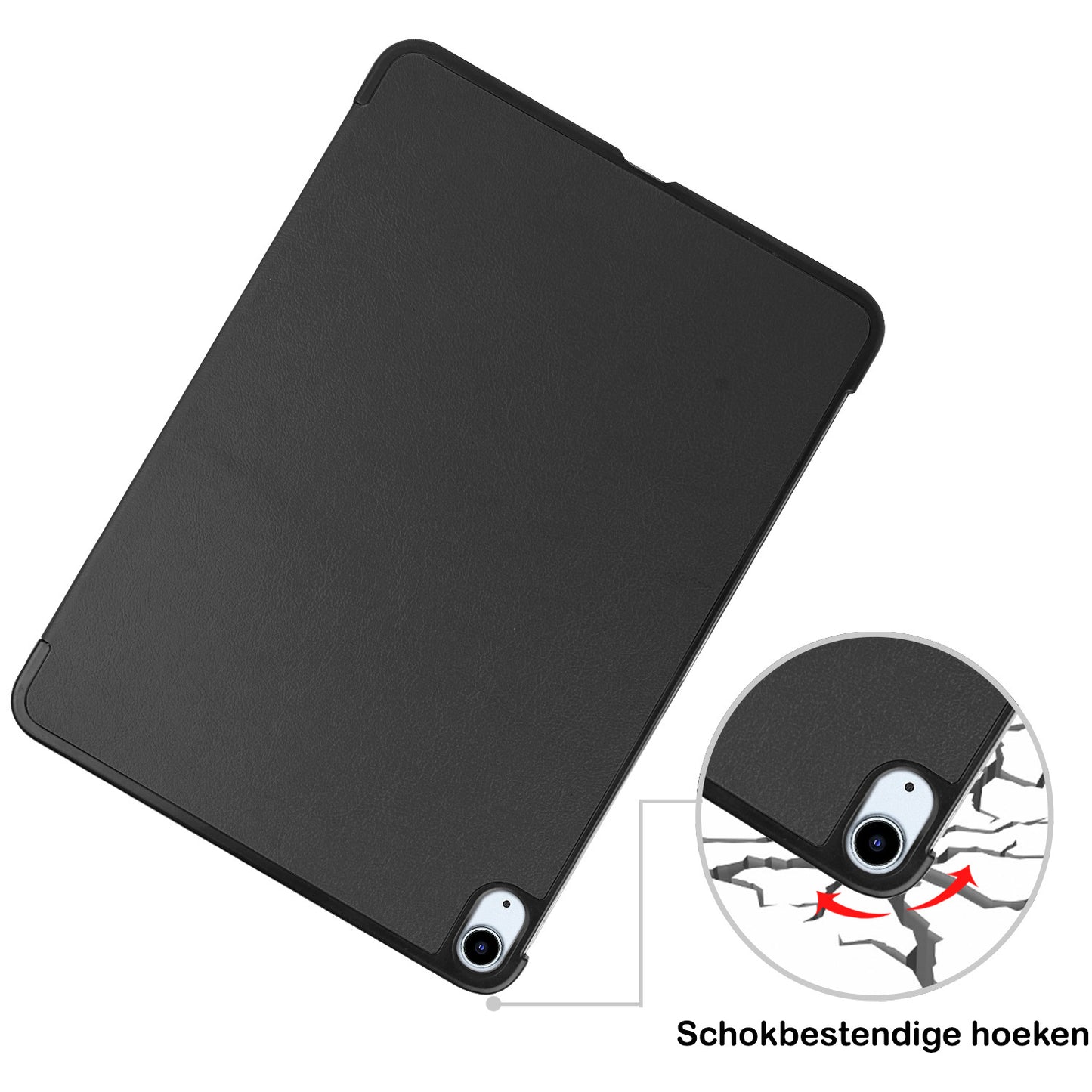 iPad Air 2022 Hoesje Book Case - Zwart