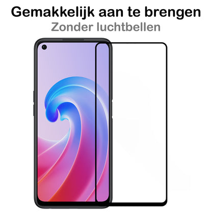 OPPO A96 Screenprotector Gehard Glas - Full Screen