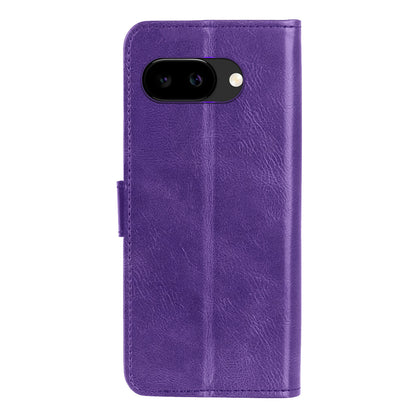 Google Pixel 9a Hoesje Bookcase Cover met Kaarthouder - Paars