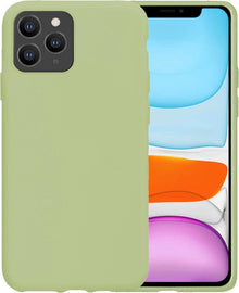 iPhone 11 Pro Max Hoesje Siliconen Backcover Lichtgewicht - Groen