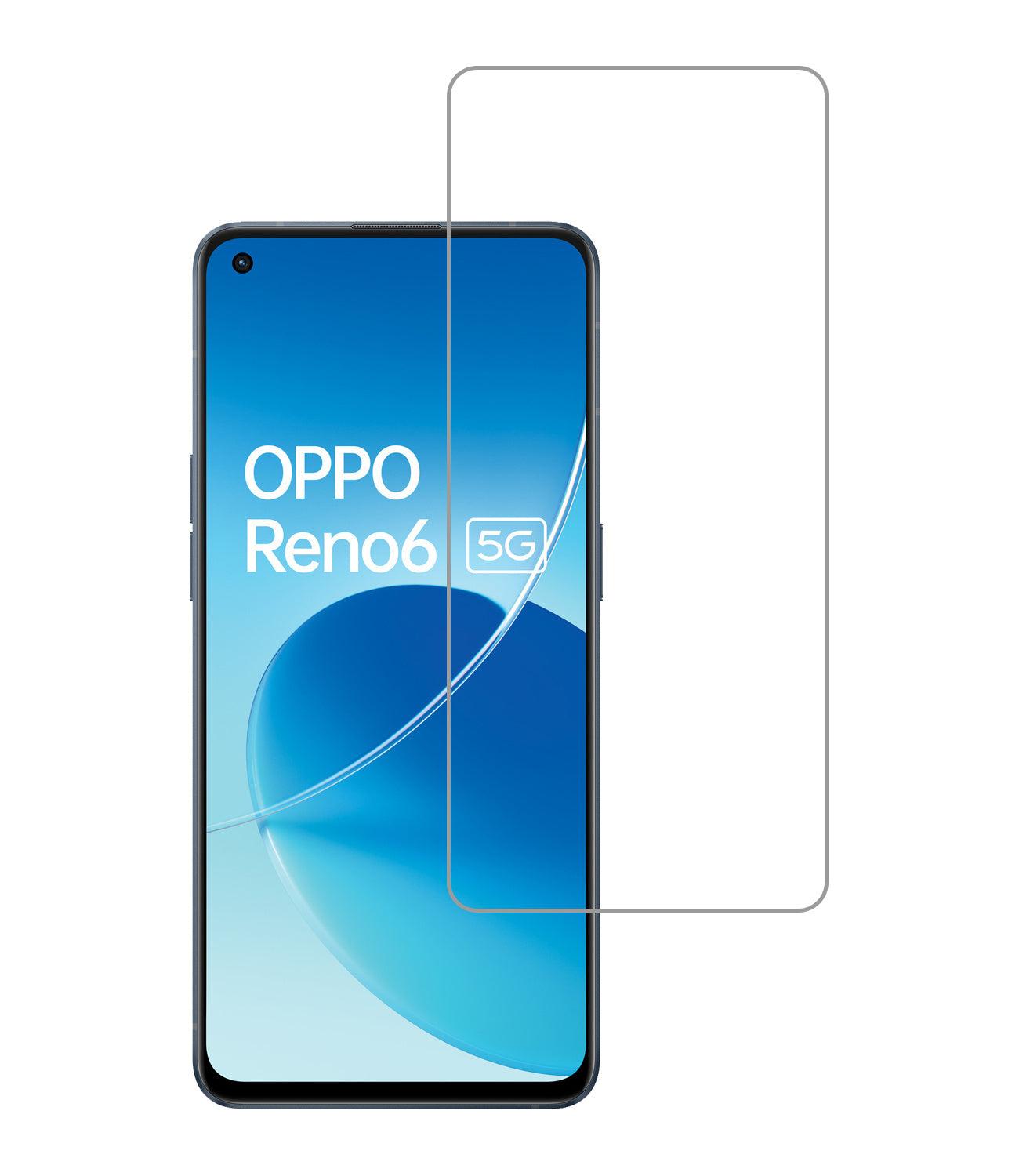 OPPO Reno 6 Screenprotector Tempered Glass