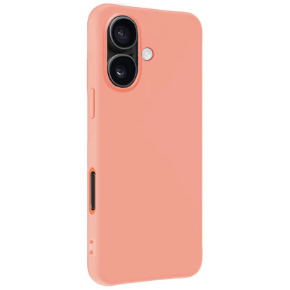 iPhone 16 Plus Hoesje Siliconen Backcover Lichtgewicht - Perzik