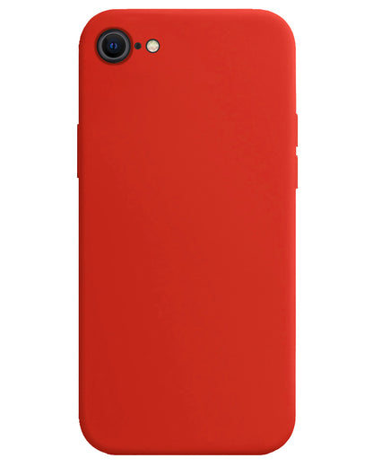 iPhone SE 2022 Hoesje Siliconen Backcover Lichtgewicht - Rood