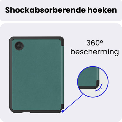 Kobo Clara 2E Trifold Bookcase Hoes - Donkergroen