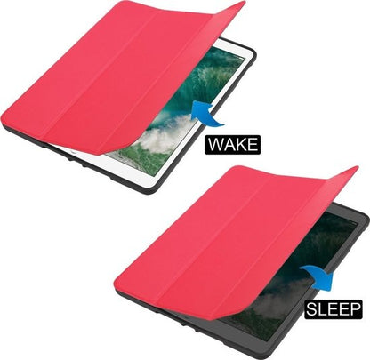 iPad Air 1 Trifold Bookcase Hoes - Rood