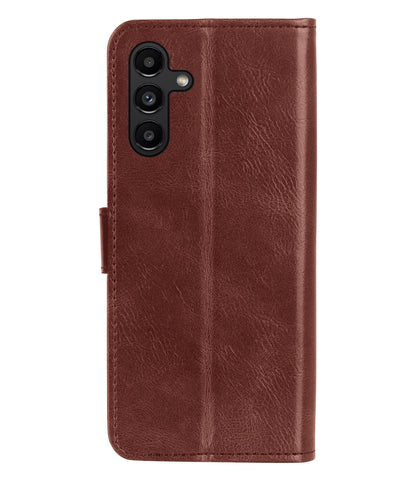 Samsung A04s Hoesje Bookcase Cover met Kaarthouder - Bruin