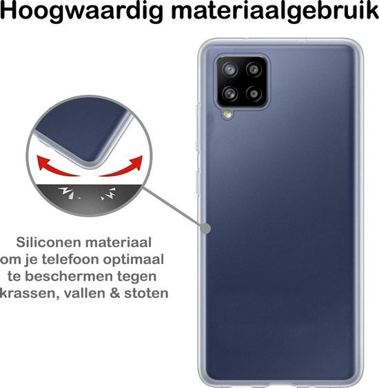 Samsung A42 Hoesje Siliconen - Transparant