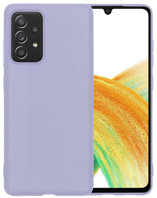 Samsung A33 Hoesje Siliconen - Lila