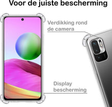 Xiaomi Redmi Note 10 5G Hoesje Shockproof Backcover Siliconen - Transparant