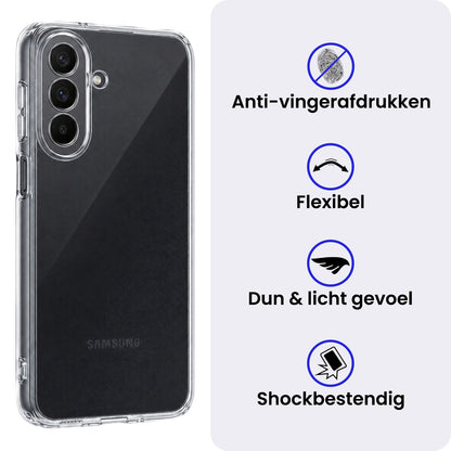 Samsung A27 Hoesje Siliconen Backcover Lichtgewicht - Transparant