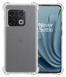 OnePlus 10 Pro Hoesje Shockproof Backcover Siliconen - Transparant