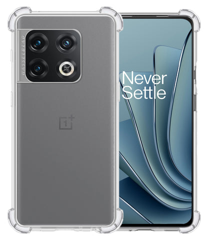 OnePlus 10 Pro Hoesje Shockproof Backcover Siliconen - Transparant