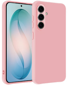 Samsung S26 Hoesje Siliconen Backcover Lichtgewicht - Lichtroze