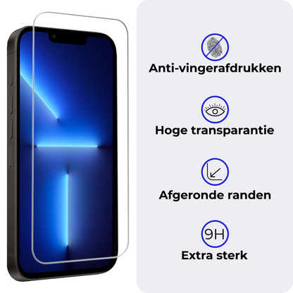 iPhone 13 Mini Screenprotector Gehard Glas met Installatieframe