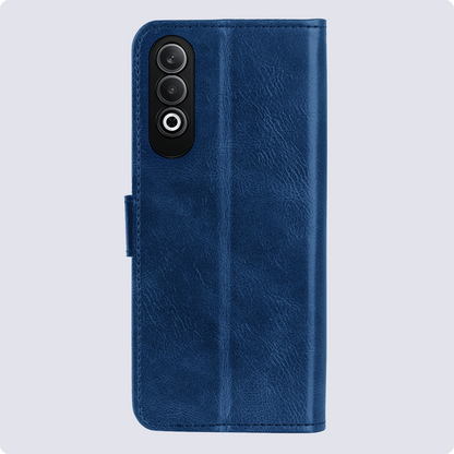 OnePlus Nord CE 4 Hoesje Bookcase Cover met Kaarthouder - Donkerblauw