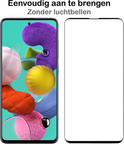 Samsung A51 Screenprotector Gehard Glas - Full Screen
