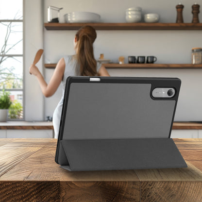 Lenovo Idea Tab Pro Gen 2 Trifold Bookcase Hoes met Penhouder Lenovo Pen - Grijs
