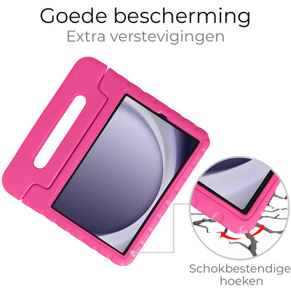Samsung Galaxy Tab A9 Kinderhoes Shockabsorberend Foam - Roze