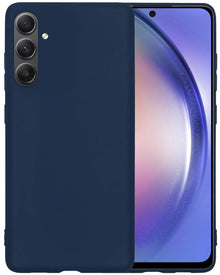 Samsung A54 Hoesje Siliconen Backcover Lichtgewicht - Donkerblauw