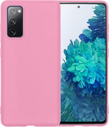 Samsung S20 FE Hoesje Siliconen Backcover Lichtgewicht - Lichtroze