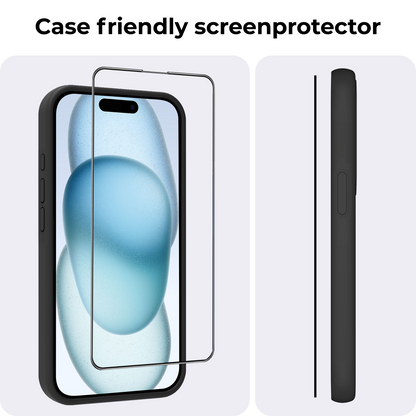 iPhone 15 Plus Screenprotector Flexibel Glas met Installatieframe