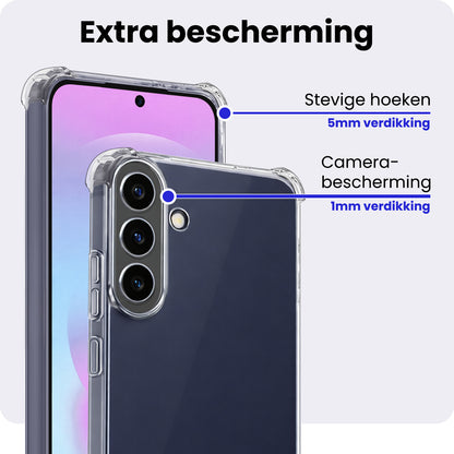 Samsung A37 Hoesje Shockproof Backcover Siliconen - Transparant