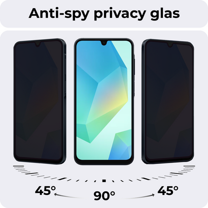 Samsung A16 Screenprotector Gehard Glas - Privacy