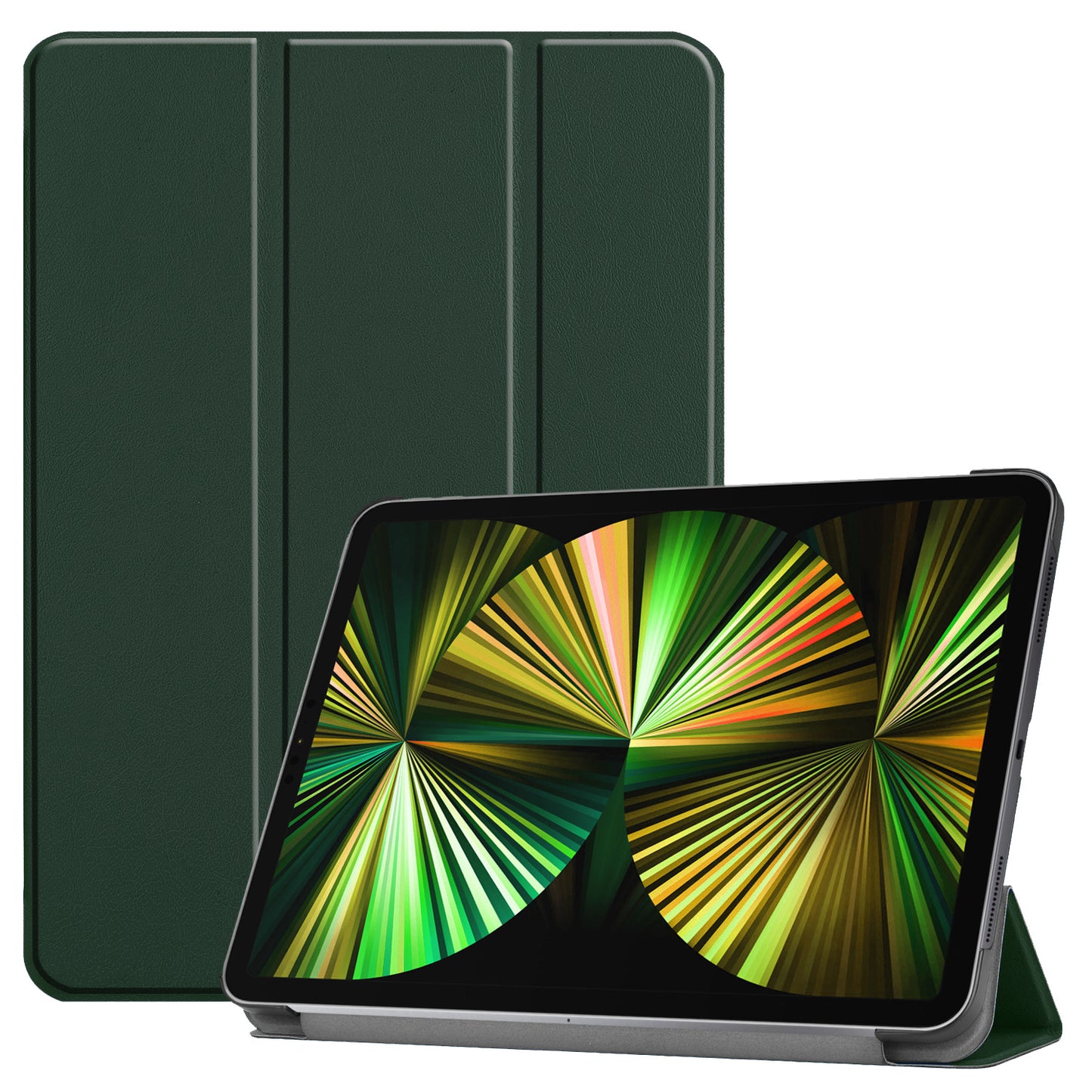 iPad Pro 2021 (12,9 inch) Hoesje Book Case - Donkergroen