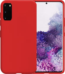 Samsung S20 Hoesje Siliconen Backcover Lichtgewicht - Rood