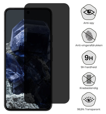 Google Pixel 8 Screenprotector Gehard Glas - Privacy