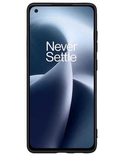 OnePlus Nord 2T Hoesje Siliconen Backcover Lichtgewicht - Zwart