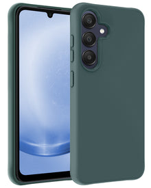 Samsung A25 Hoesje Siliconen Backcover Lichtgewicht - Donkergroen