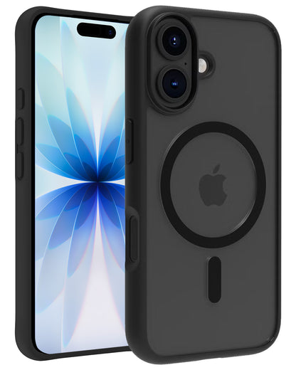 iPhone 17 Hoesje Geschikt voor Magsafe Backcover Shockproof - Zwart