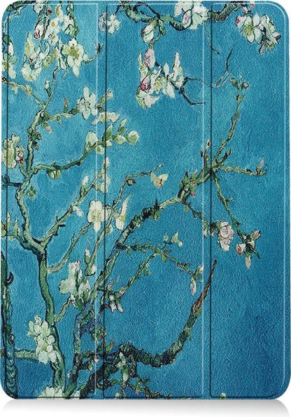 iPad Air 2020 Trifold Bookcase Hoes met Penhouder voor Apple Pen - Bloesem