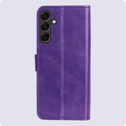 Samsung A55 Hoesje Bookcase Cover met Kaarthouder - Paars