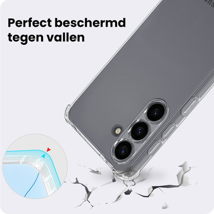 Samsung S26 Plus Hoesje Shockproof Backcover Siliconen - Transparant