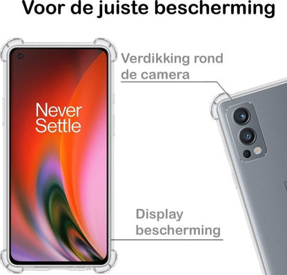 OnePlus Nord 2 Hoesje Shock Proof Siliconen - Transparant