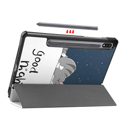 Samsung Galaxy Tab S8 Trifold Bookcase Hoes - Kat