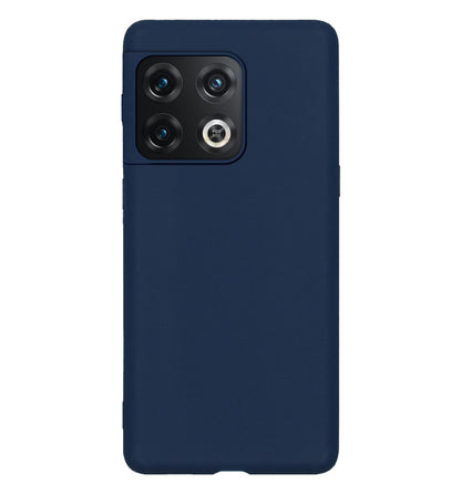 OnePlus 10 Pro Hoesje Siliconen Backcover Lichtgewicht - Donkerblauw